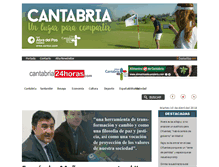 Tablet Screenshot of cantabria24horas.com